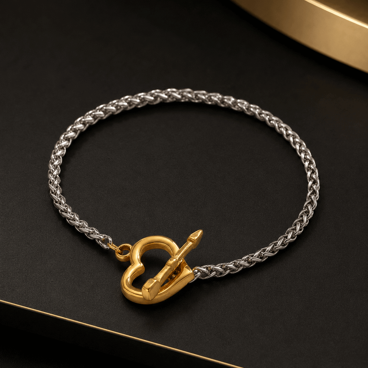 Pulsera Dos Tonos con Cierre Toggle