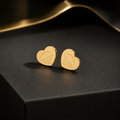 Aretes Corazón Dorado